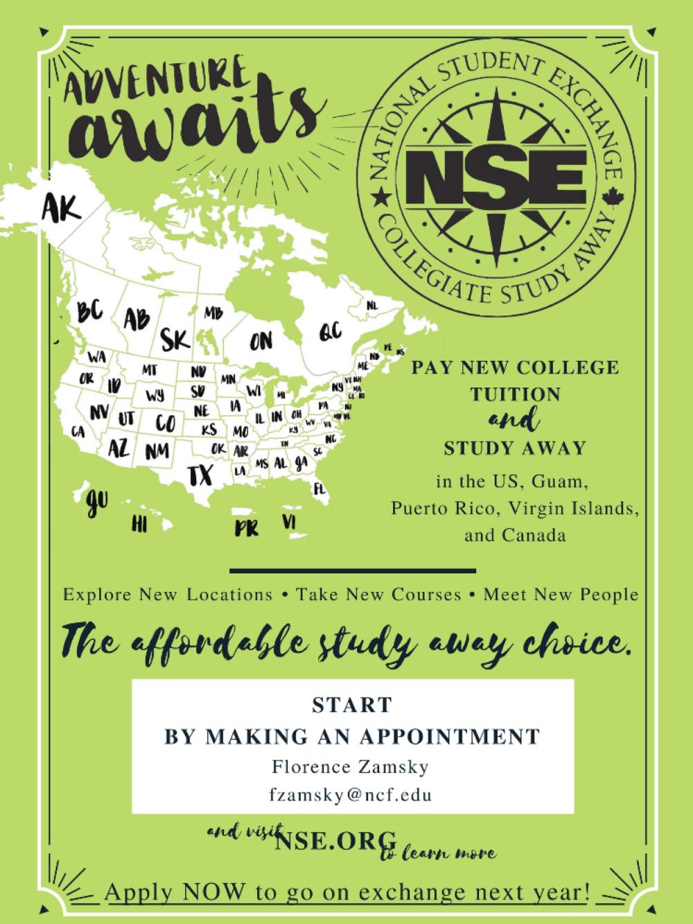 Poster advertising NSE.